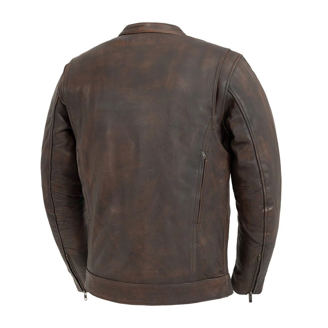 Men's Commuter Motorcycle Leather Jacket