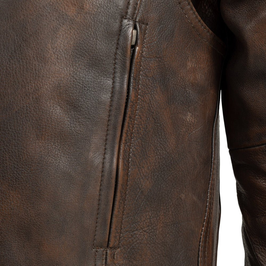 Men's Commuter Motorcycle Leather Jacket