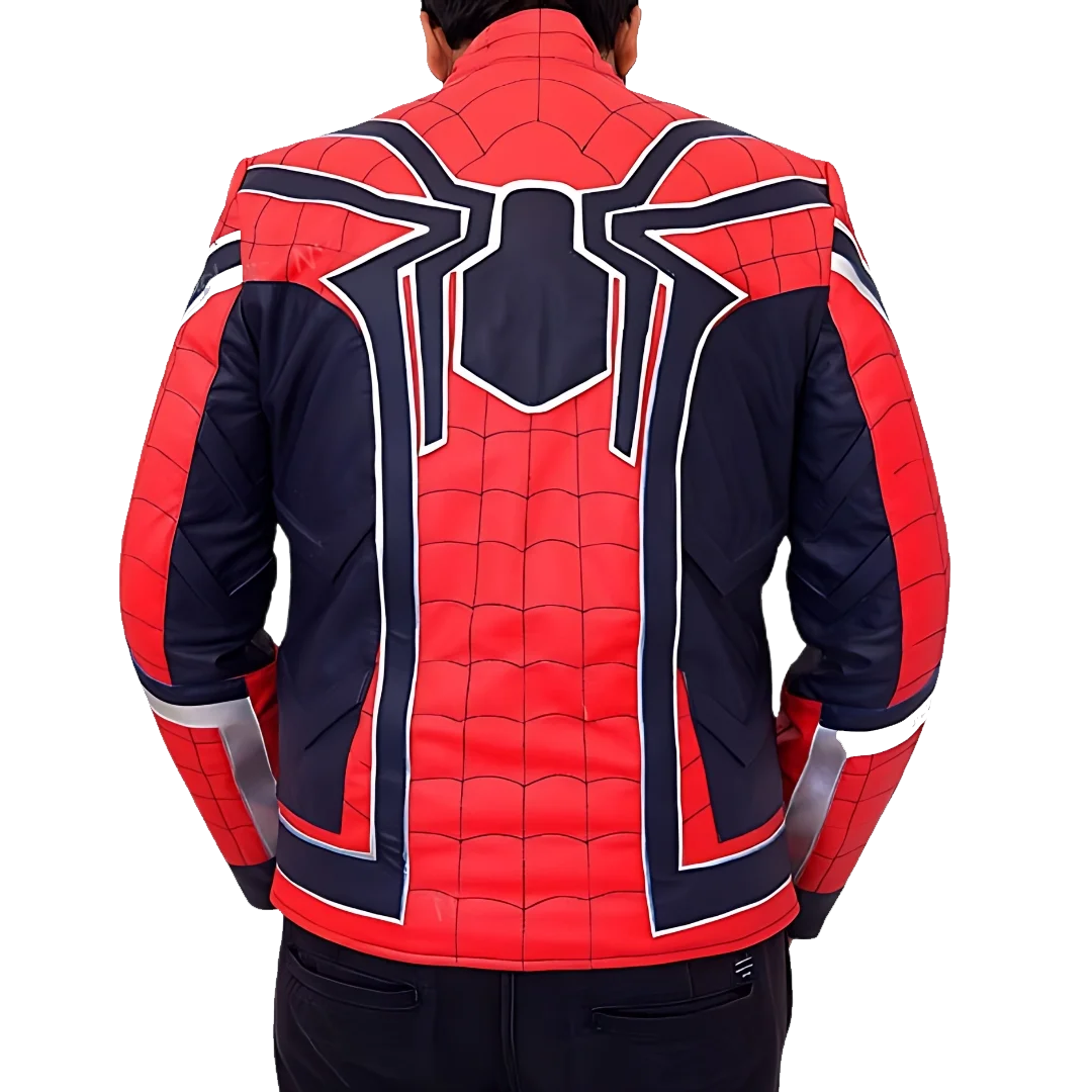 Avengers Infinity War Spiderman Leather Jacket