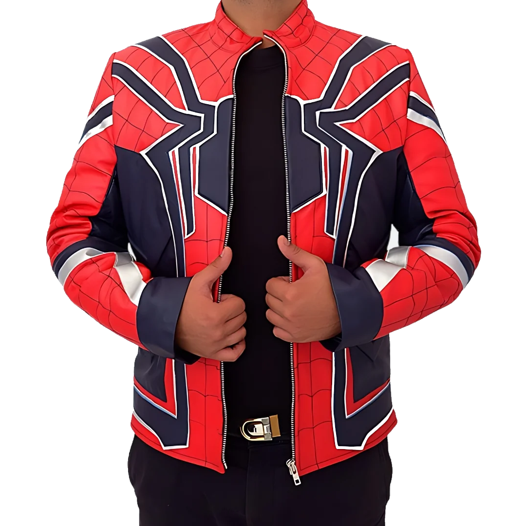 Avengers Infinity War Spiderman Leather Jacket