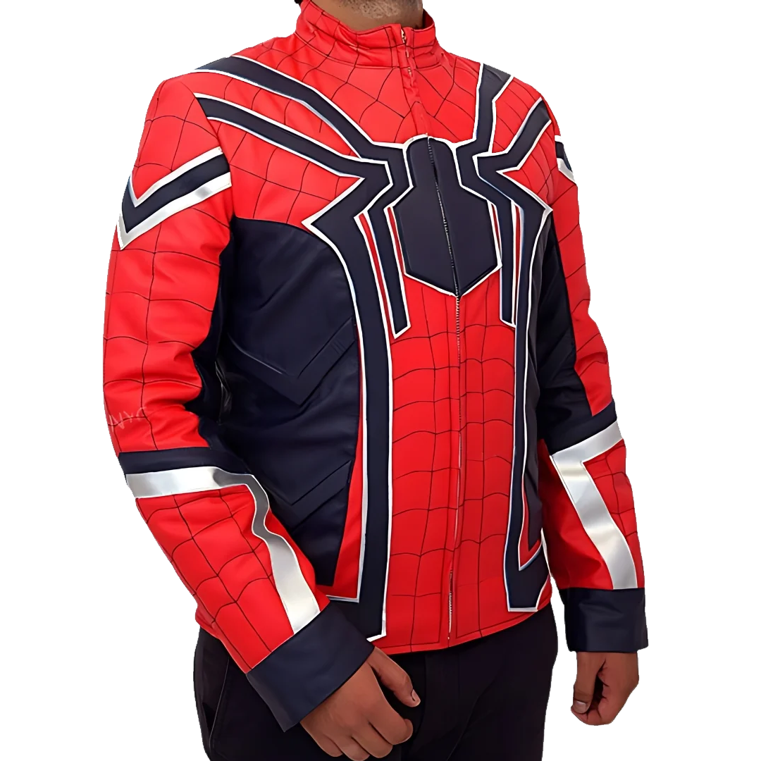 Avengers Infinity War Spiderman Leather Jacket