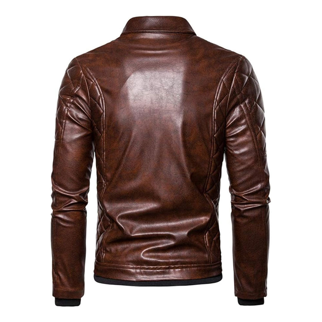 Men's Removable Fur Real Leather Jacket