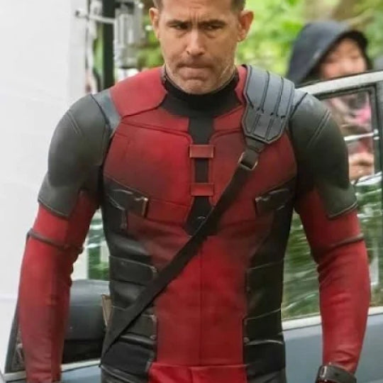 DeadPool Ryan Reynolds Moto Leather Jacket