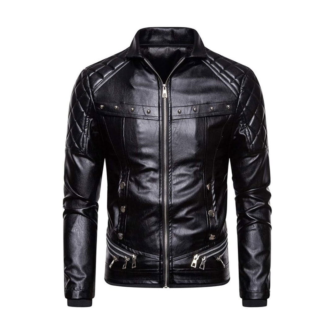 Men's Removable Fur Real Leather Jacket