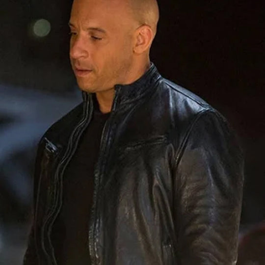 Fast And Furious 6 Vin Diesel Black Leather Jacket