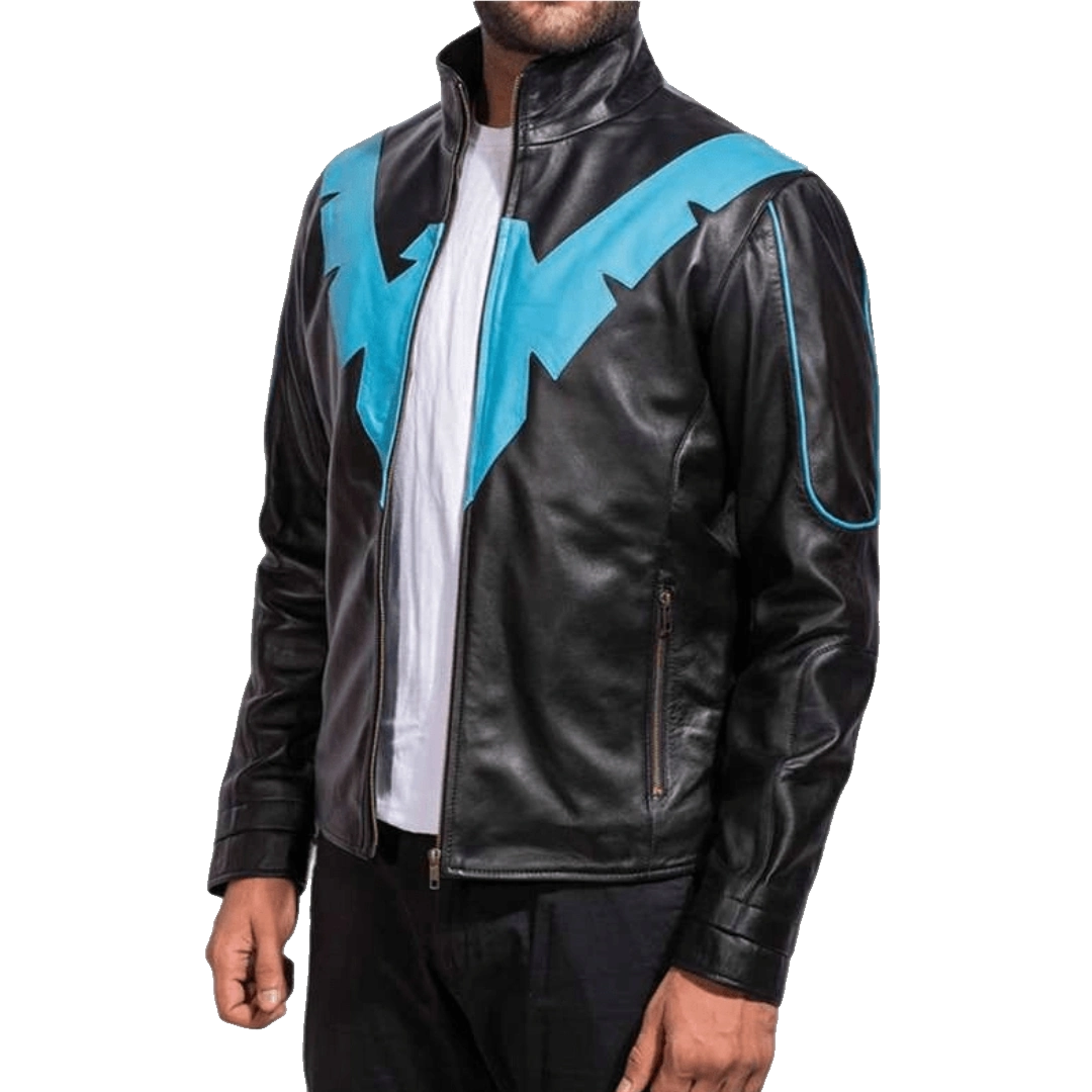 Dick Grayson Nightwing Leather Jacket