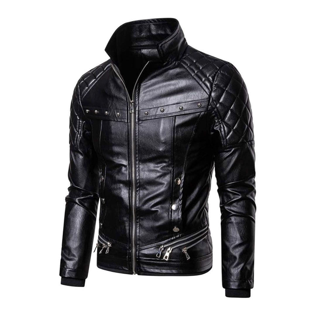 Men's Removable Fur Real Leather Jacket