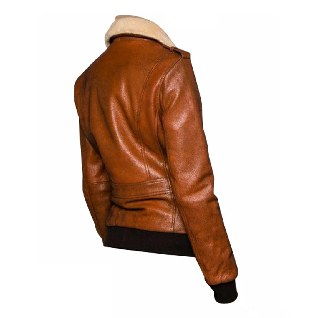 Men's Brown Dominic's Bomber Leather Jacket