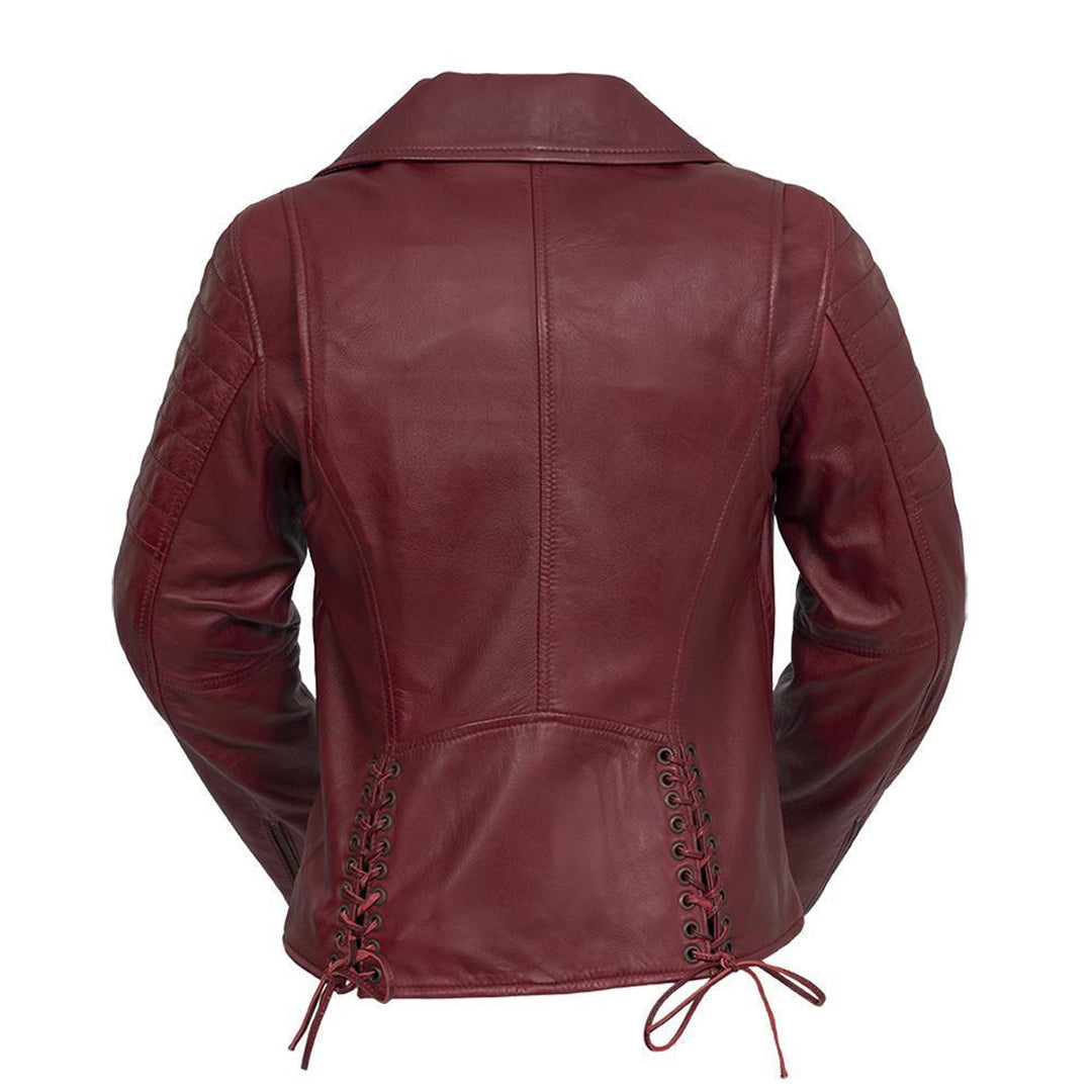 Women's Side-Laced Leather Jacket