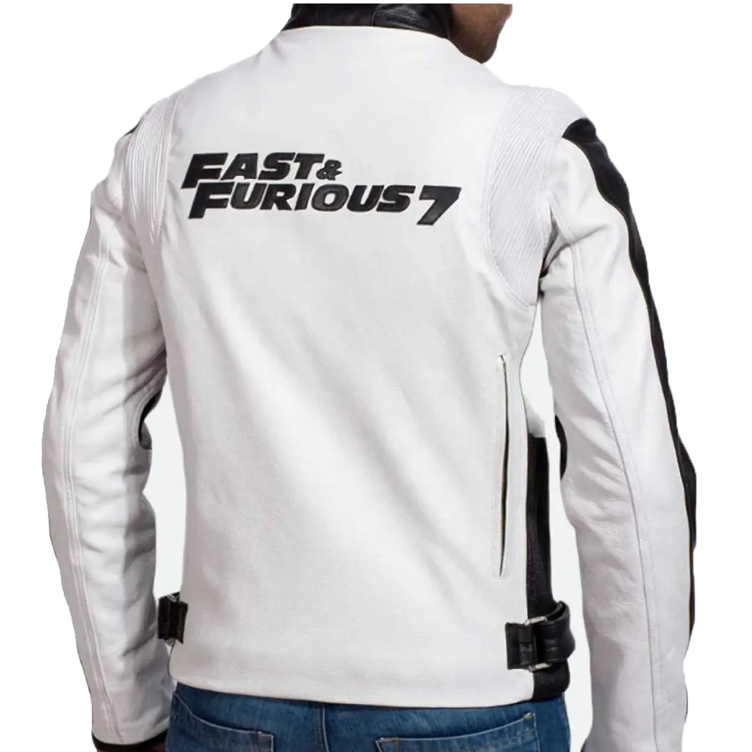 Fast And Furious 7 Vin Diesel Motorcycle Leather Jacket