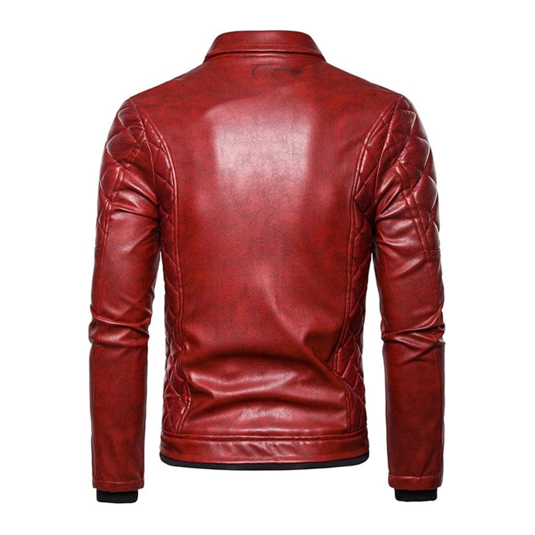 Men's Removable Fur Real Leather Jacket