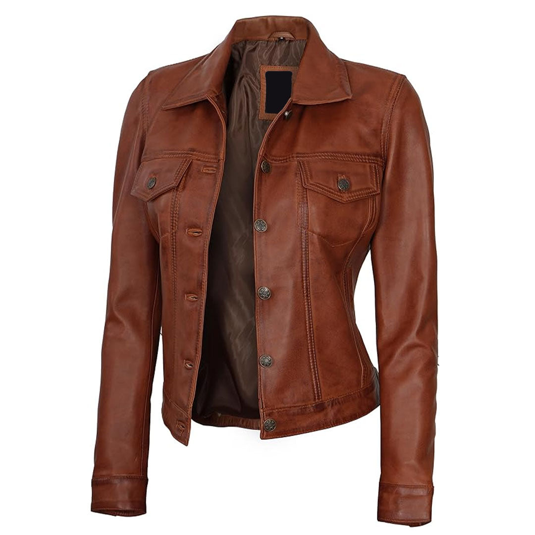 Women's Classic Moto Original Leather Jacket