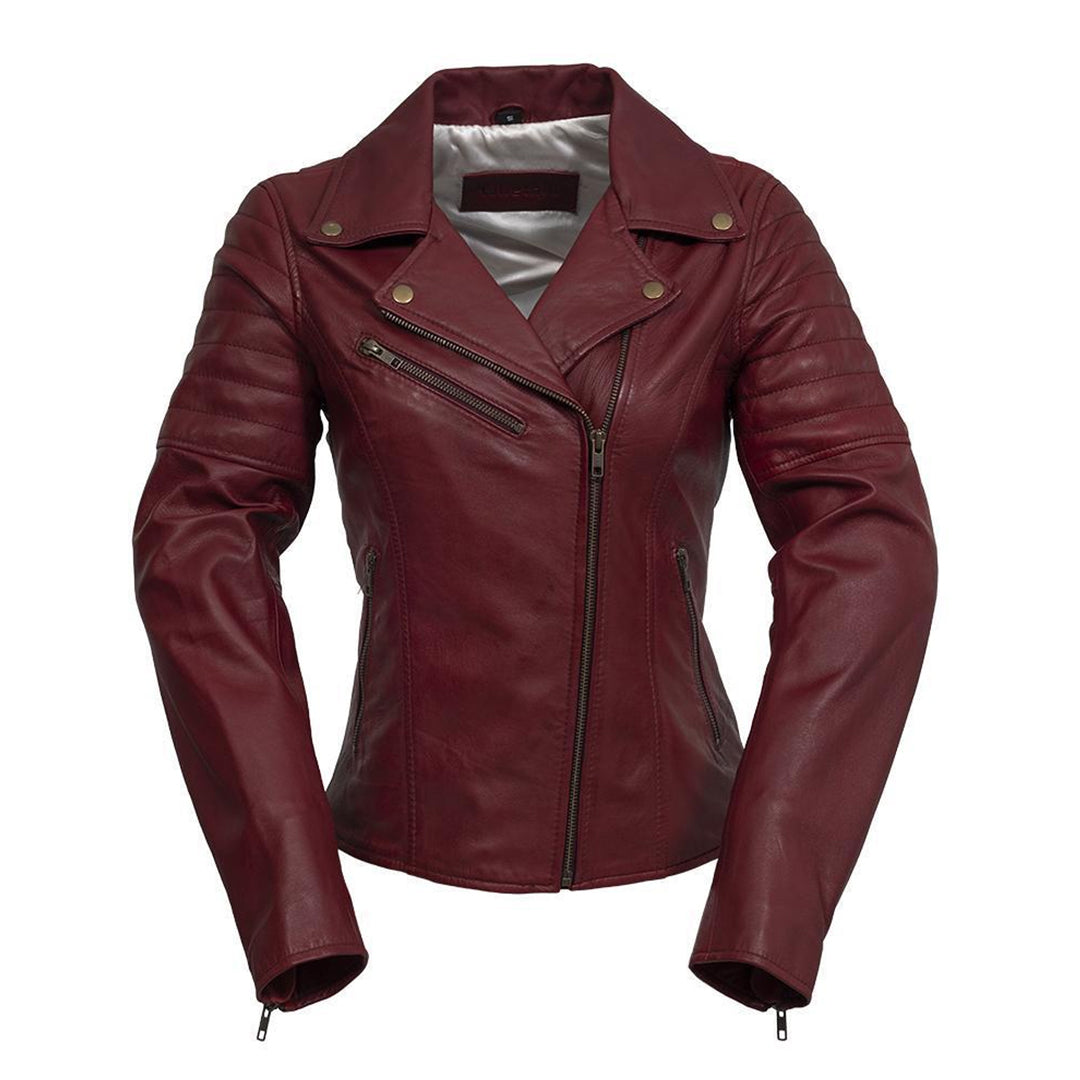 Women's Side-Laced Leather Jacket