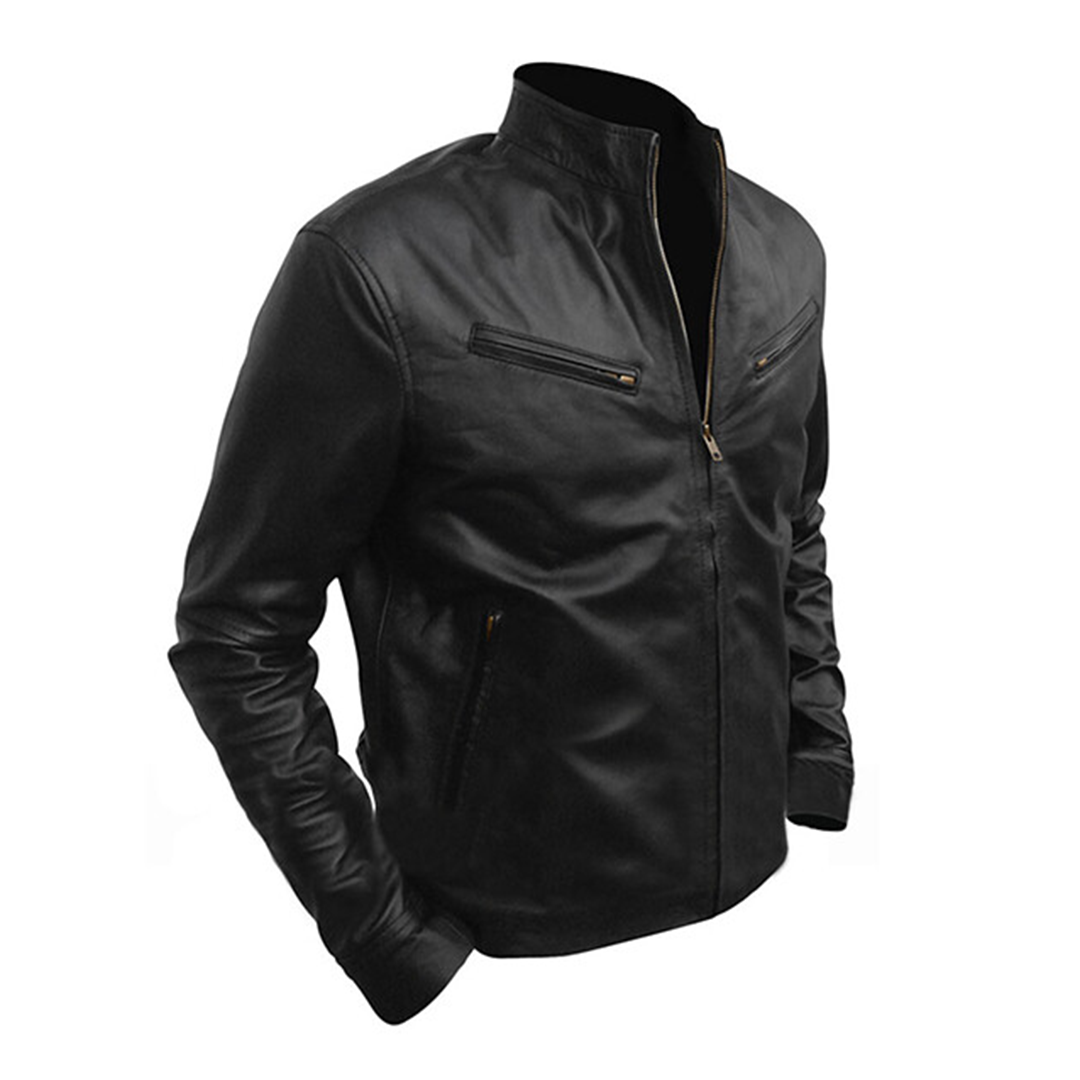 Fast And Furious 6 Vin Diesel Black Leather Jacket