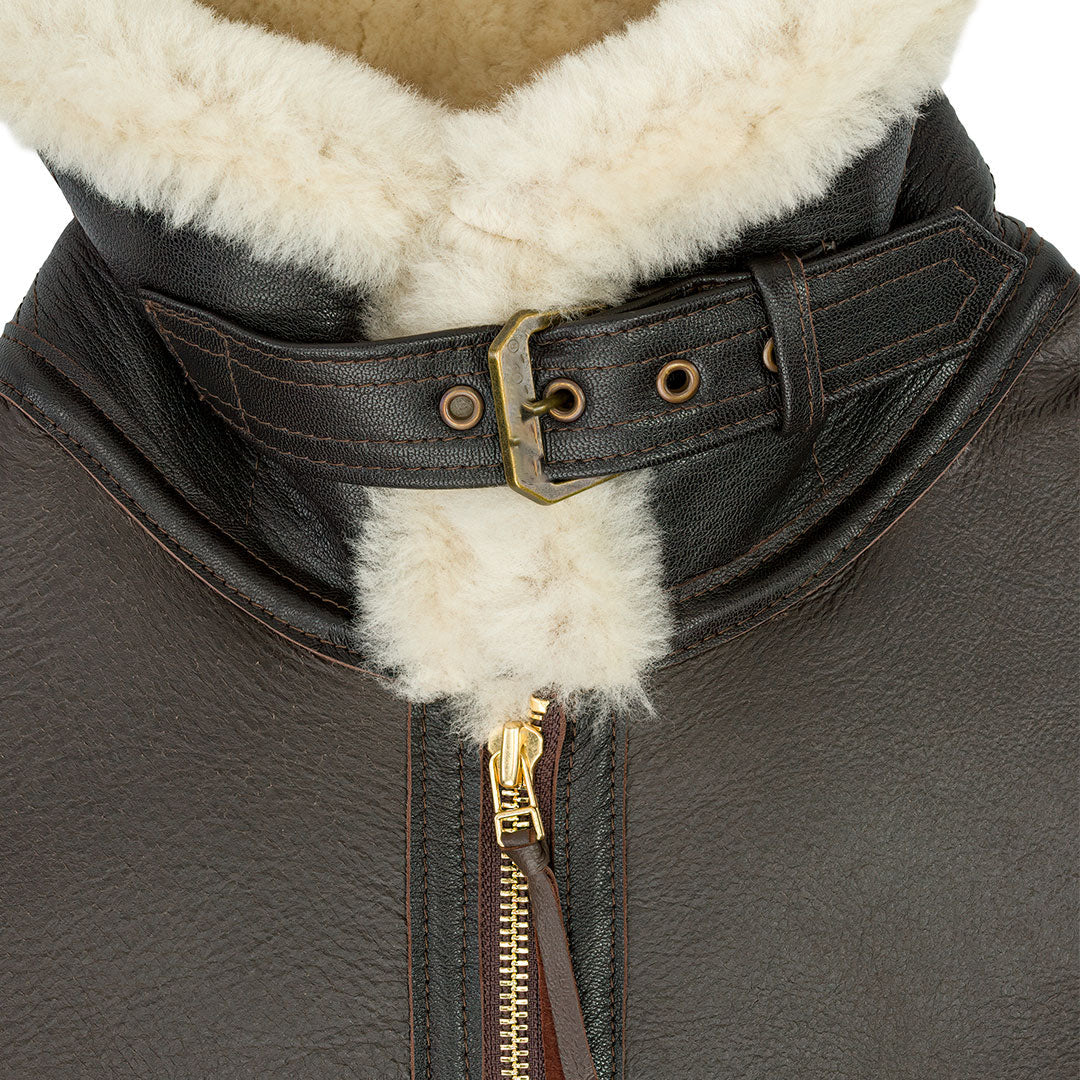 Men's Brown Champ Shearling Leather Jacket