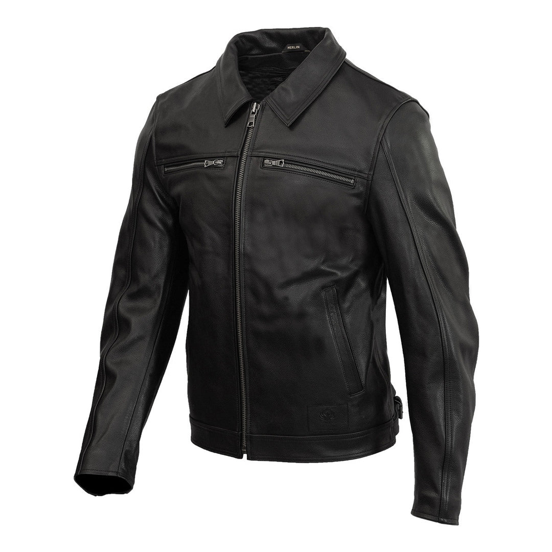 Men's Merlin Kingsbury Motorcycle Leather Jacket