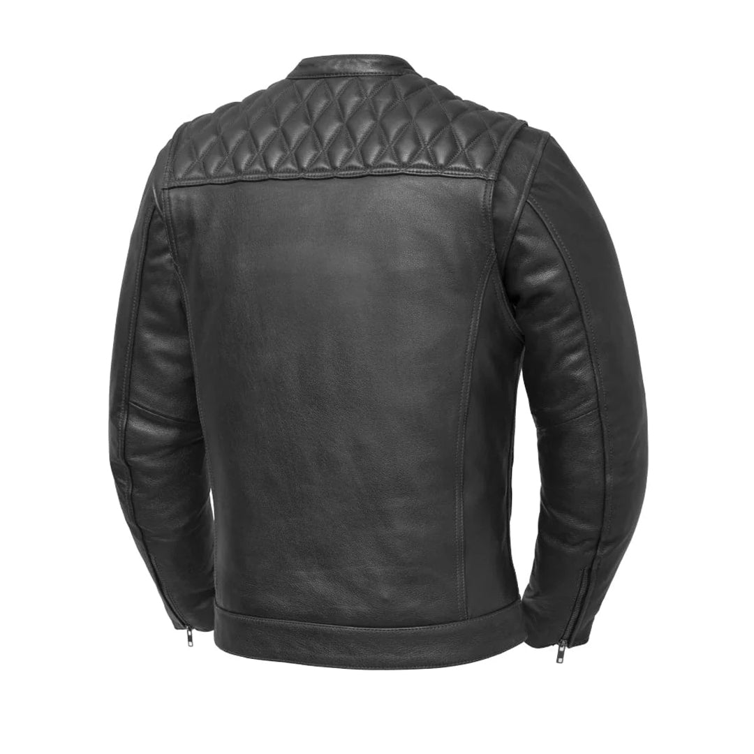 Men's Cinder Cafe Style Leather Jacket