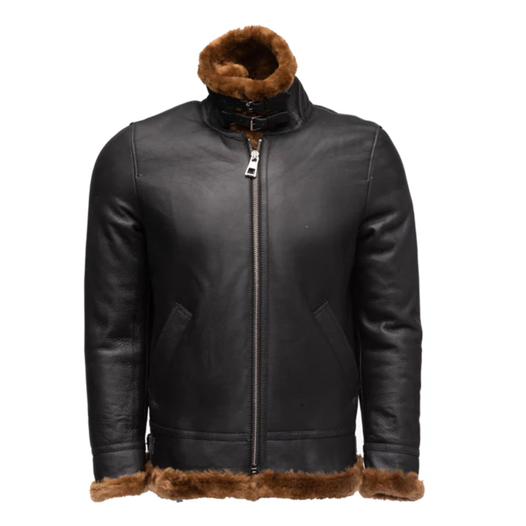 Men's Brown Ginger B3 Shearling Leather Jacket