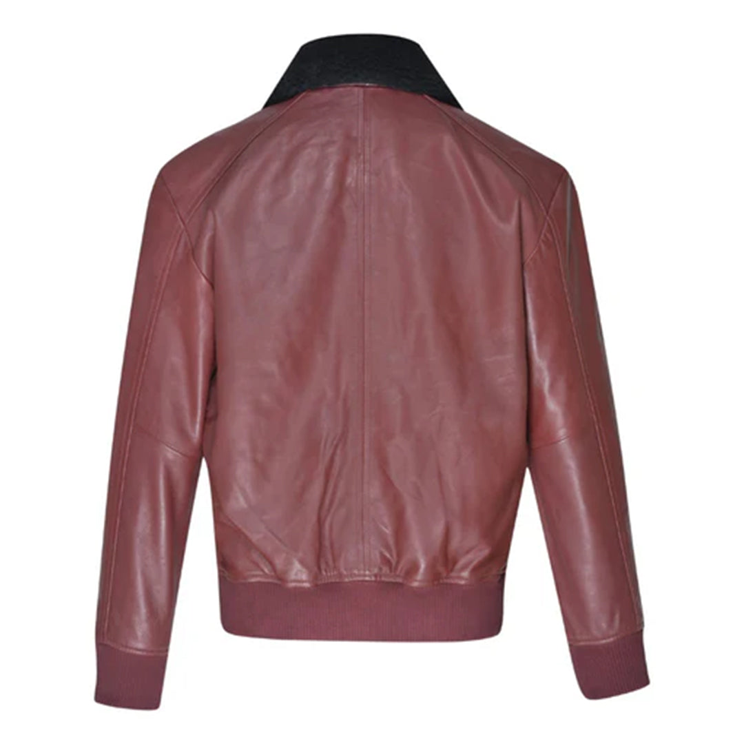 Men's Burgundy Justin's A2 Bomber jacket