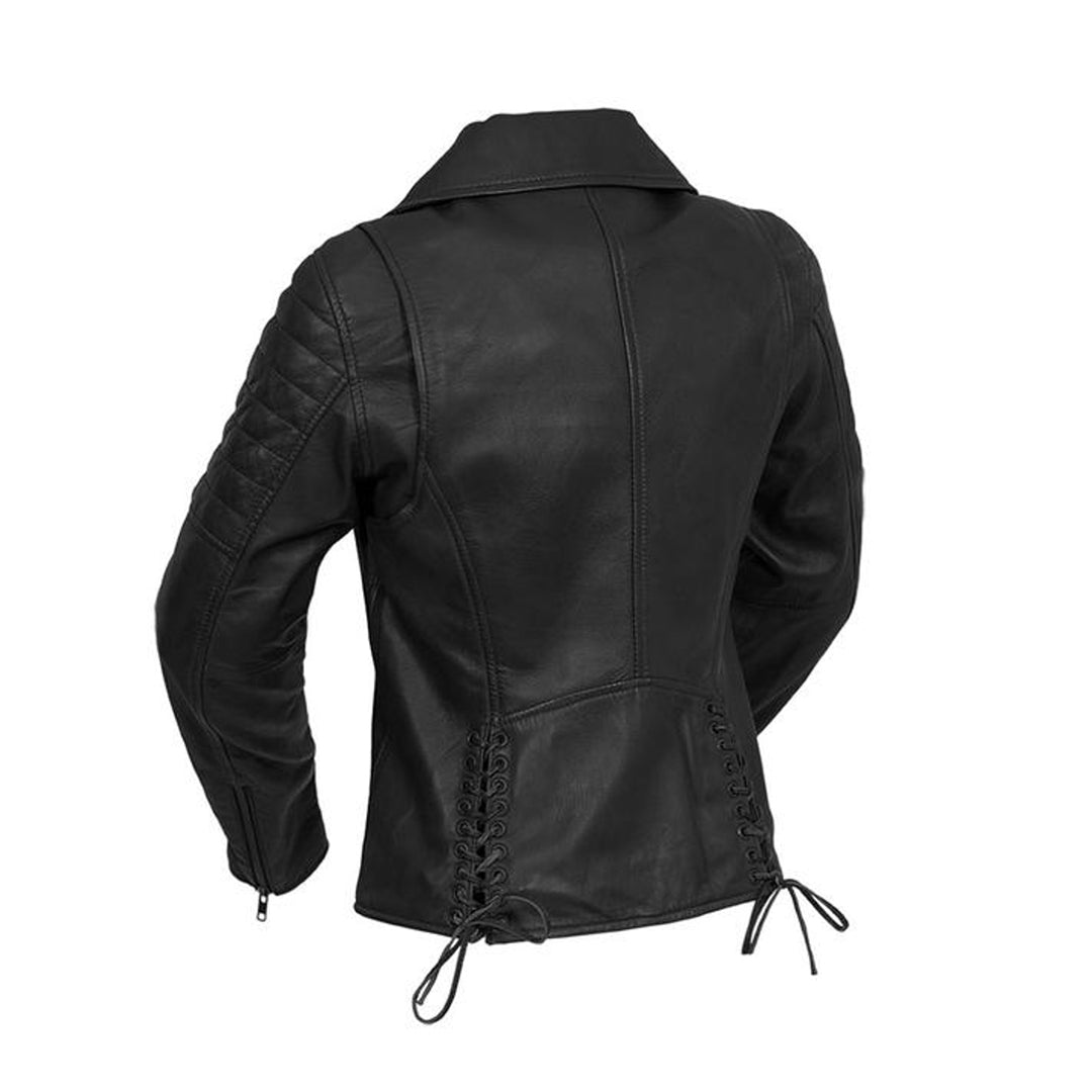 Women's Side-Laced Leather Jacket