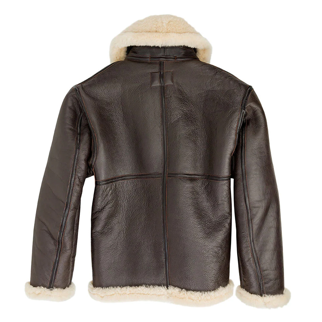 Men's Brown Champ Shearling Leather Jacket