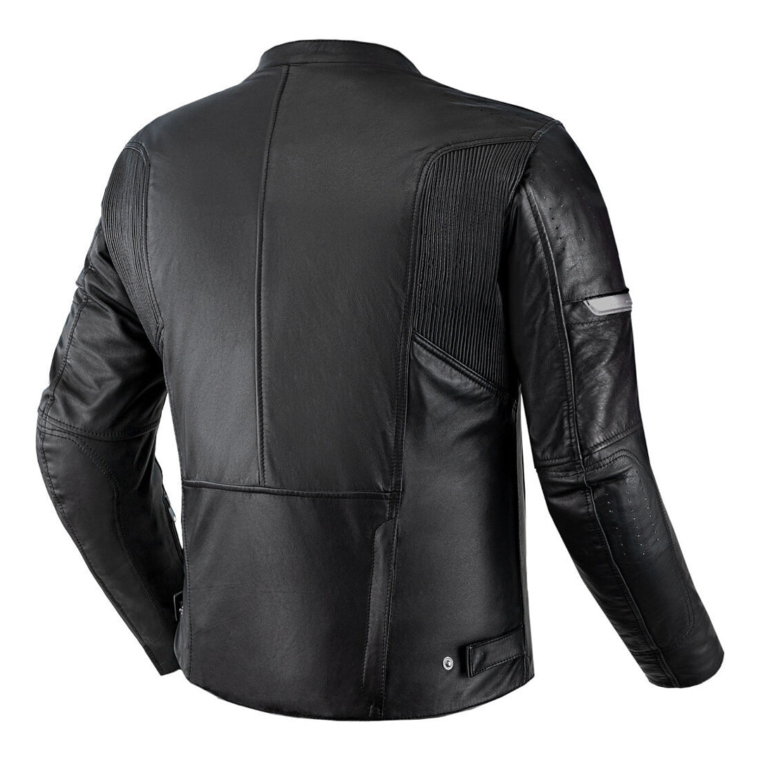 Men's Urban Vintage Summer Motorcycle Black Leather Jacket