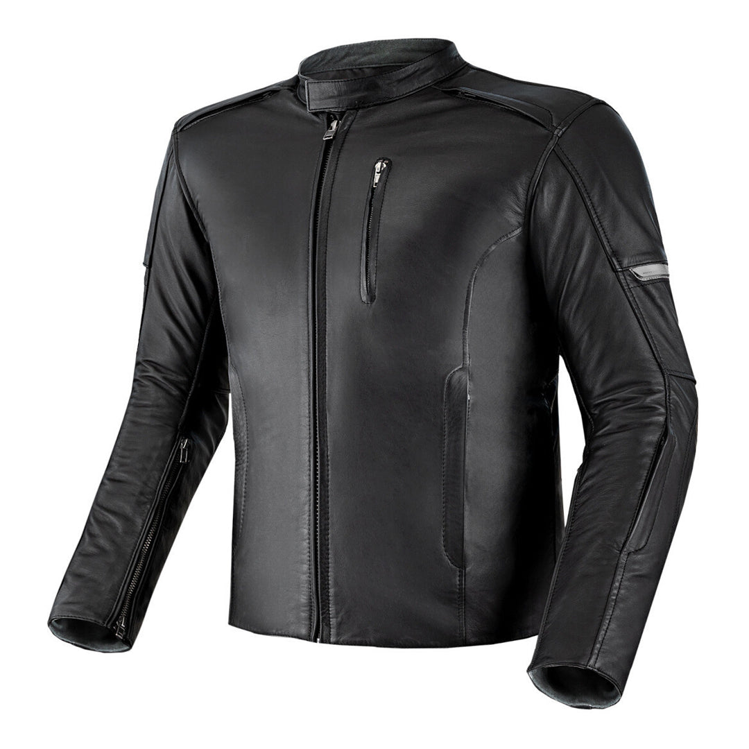 Men's Urban Vintage Summer Motorcycle Black Leather Jacket