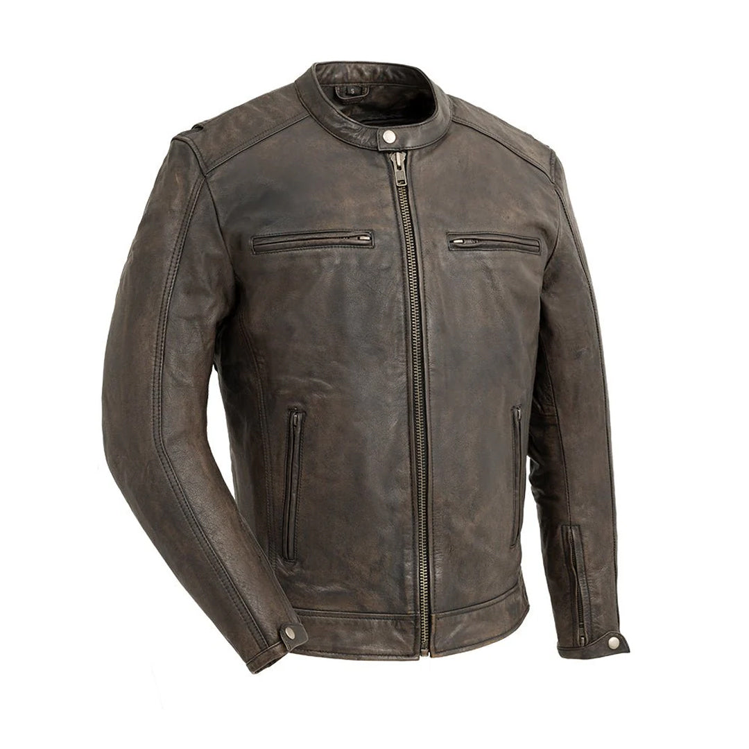 Men's Hipster Motorcycle Leather Jacket