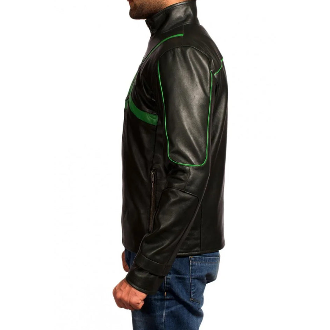 Green Lantern Justice League Genuine Leather Jacket