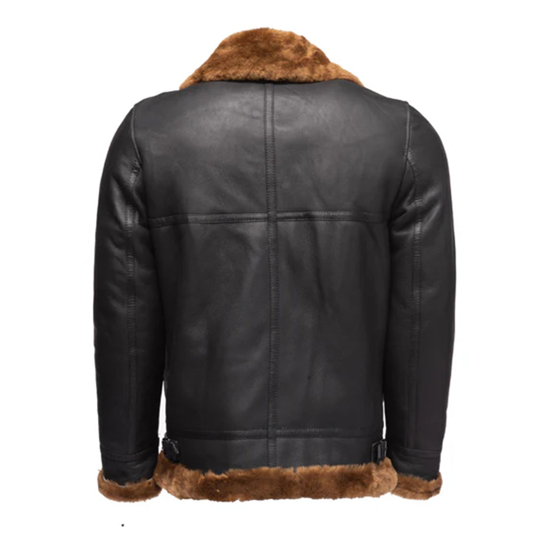 Men's Brown Ginger B3 Shearling Leather Jacket