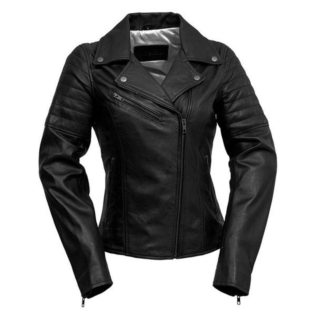 Women's Side-Laced Leather Jacket