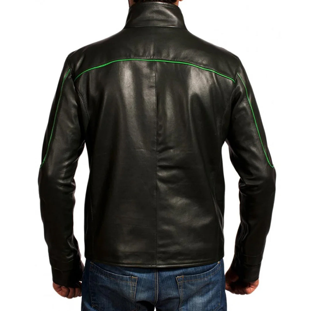 Green Lantern Justice League Genuine Leather Jacket