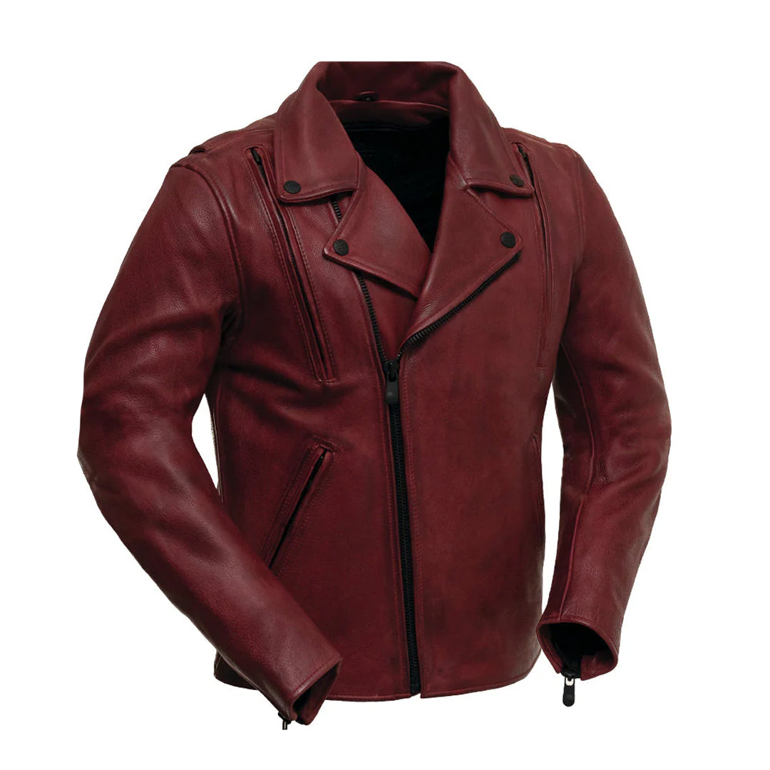 Men's Night Rider Moto Riding Genuine Leather Jacket