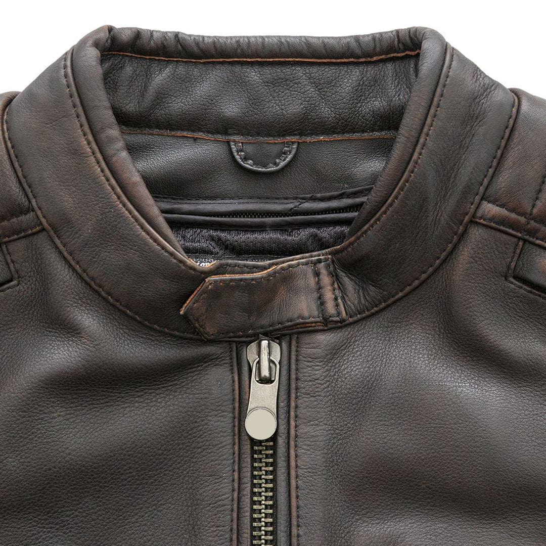 Men's Crusader Motorcycle Leather Jacket