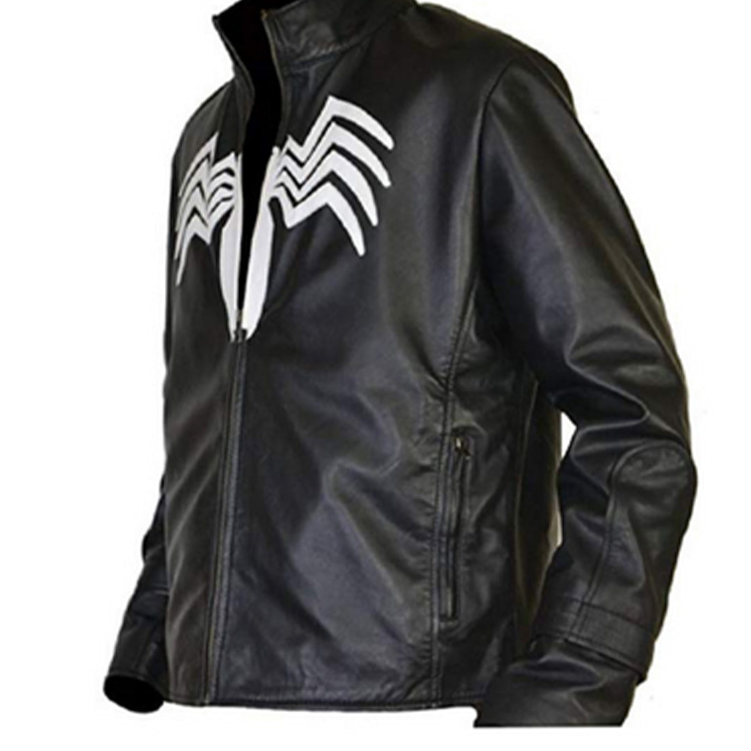 Venom Eddie Brock Spiderman Black Original Leather Jacket