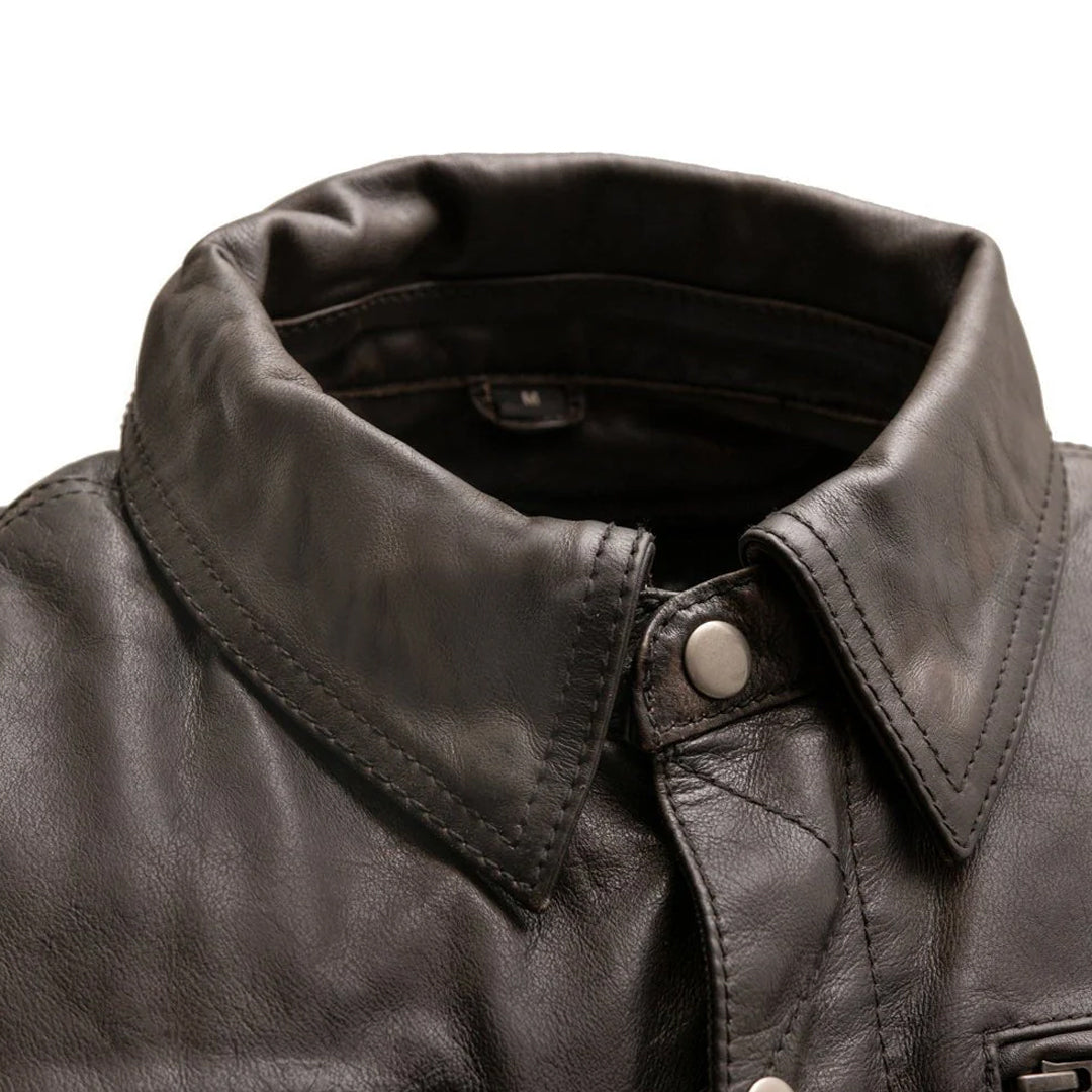 Men's Villain Motorcycle Leather Jacket