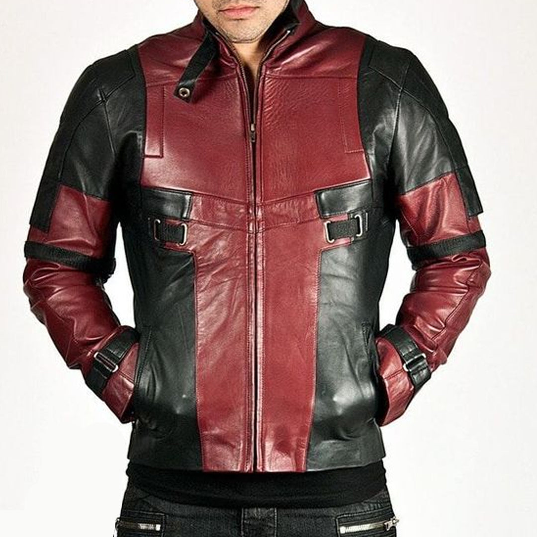 DeadPool Ryan Reynolds Moto Leather Jacket