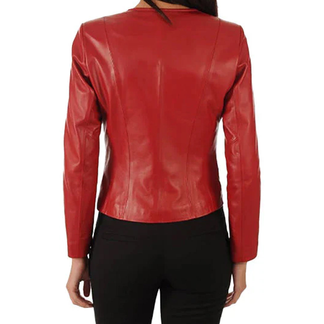 Women's Biker Real Leather Jacket