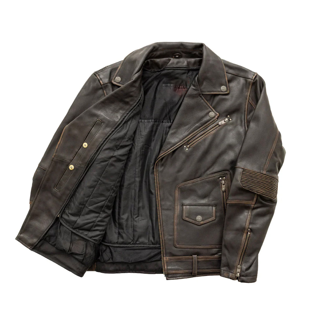 Men's Wrath Motorcycle Leather Jacket