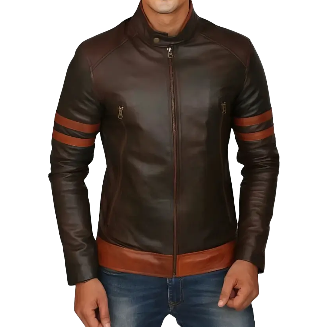 X Men Brown Origins Wolverine Leather Jacket