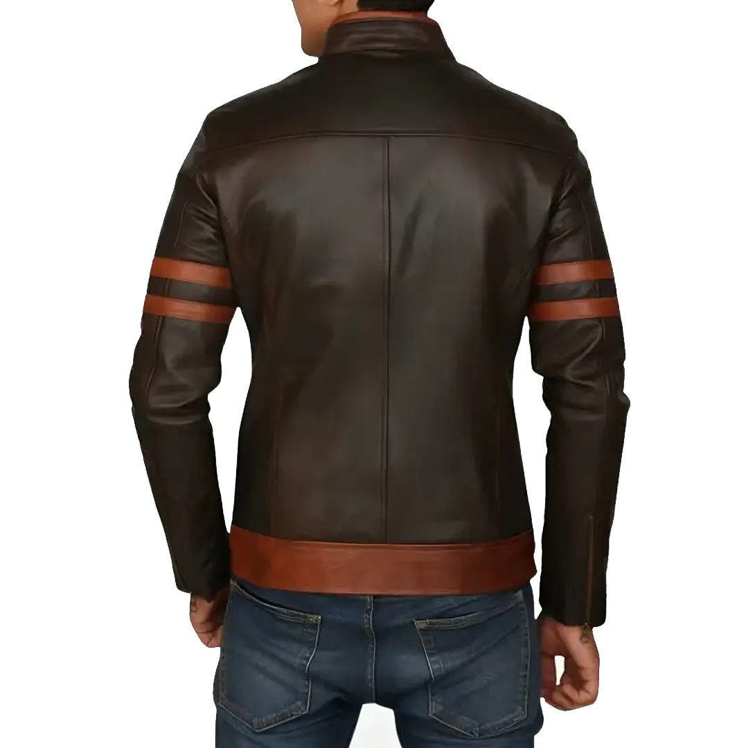 X Men Brown Origins Wolverine Leather Jacket