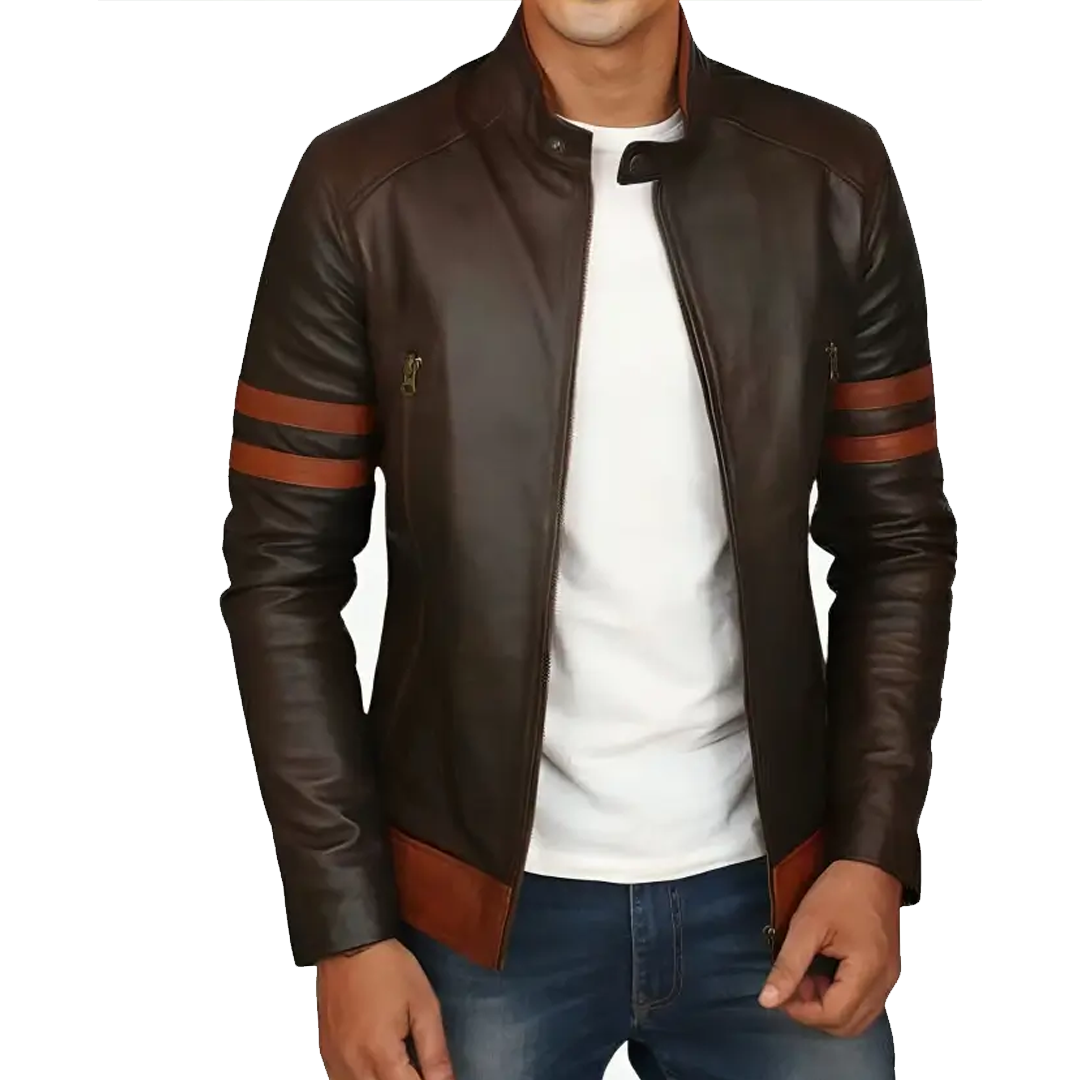 X Men Brown Origins Wolverine Leather Jacket